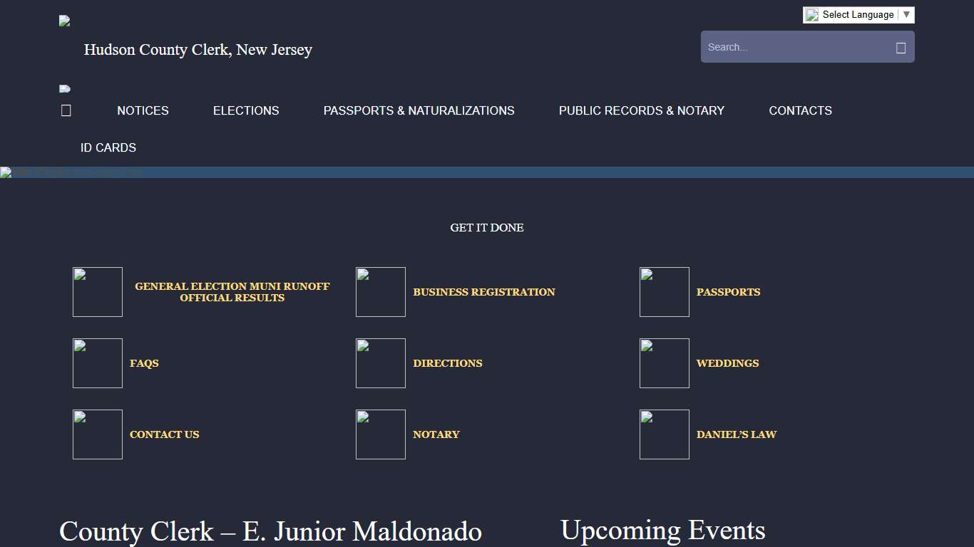 Hudson County Clerk, New Jersey Hudson County Clerk