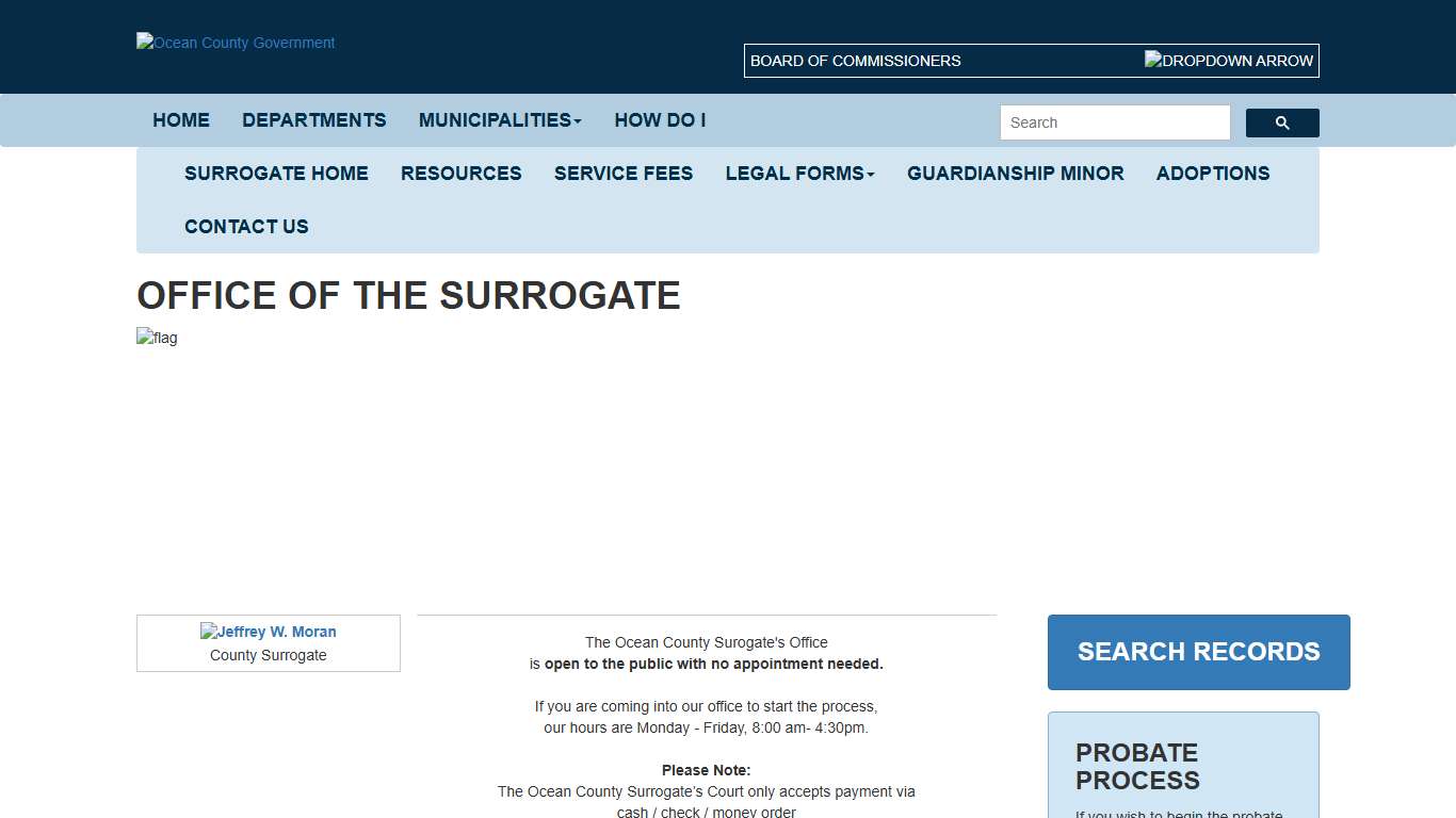 Office of the Surrogate Ocean County Government